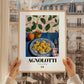 Agnolotti – Italian Pasta, Trattoria Poster, styled in a charming Paris street view