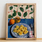 Agnolotti – Italian Pasta, Trattoria Poster, no-text version framed in wood