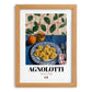 Agnolotti – Italian Pasta, Trattoria Poster, set in oak frame
