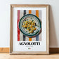 Agnolotti – Italian Pasta, Ristorante Poster, in wooden frame leaning on the floor