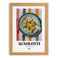 Agnolotti – Italian Pasta, Ristorante Poster, set in oak frame