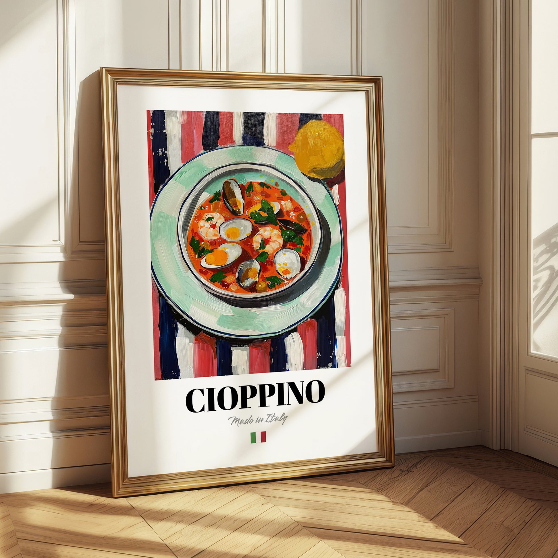 Cioppino – Italian Soup Dish, Farmhouse Kitchen Poster