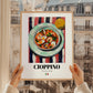 Cioppino – Italian Soup Dish, Farmhouse Kitchen Poster, styled in a charming Paris street view