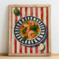 Cioppino – Italian Soup Dish, Bistro Still Life, no-text version framed in wood
