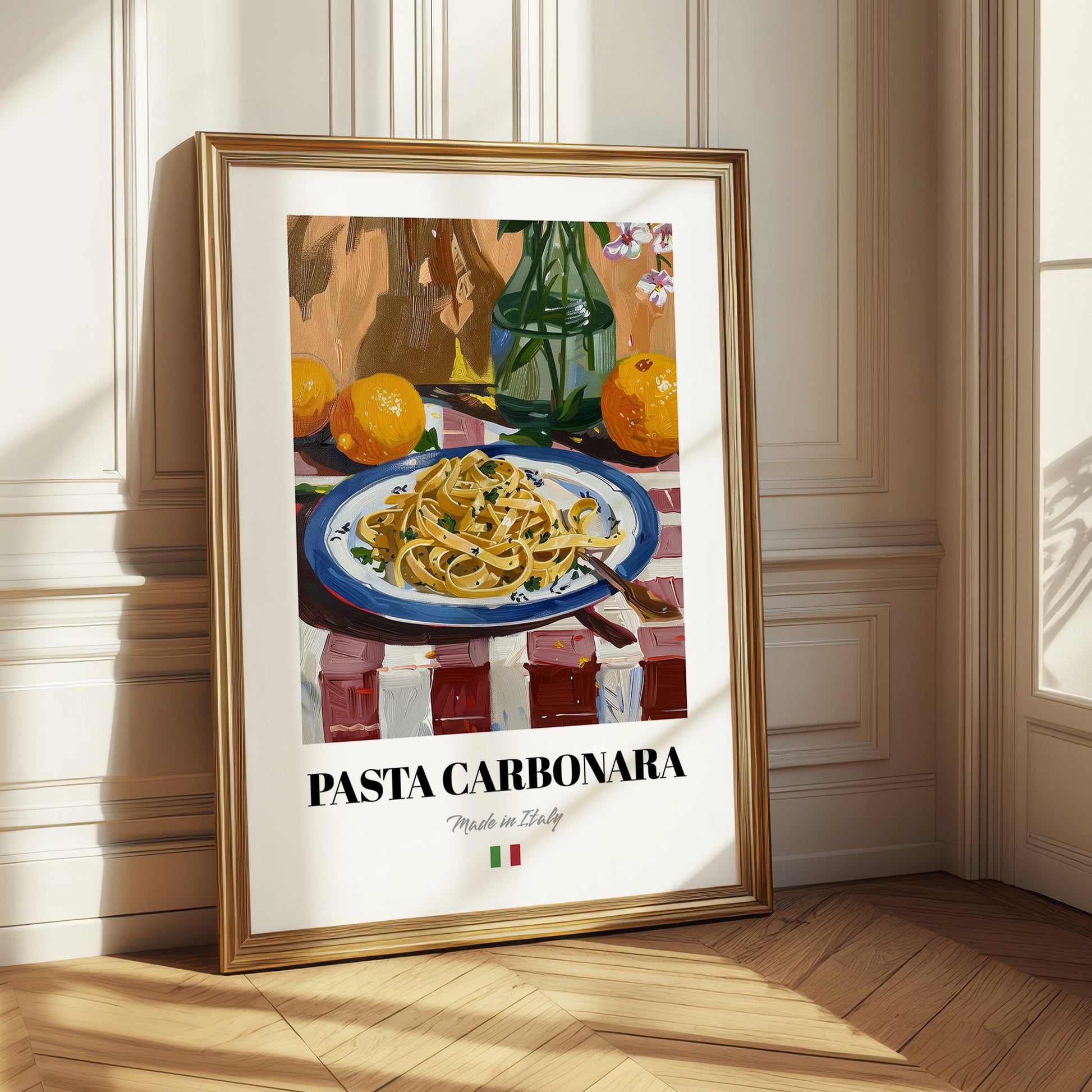 Pasta Carbonara – Italian Pasta, Ristorante Print