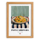 Pasta Carbonara – Italian Pasta, Ristorante Poster, set in oak frame