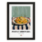 Pasta Carbonara – Italian Pasta, Ristorante Poster, in sleek black frame