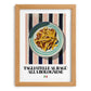Tagliatelle al ragù alla Bolognese – Italian Pasta, Trattoria Poster, set in oak frame