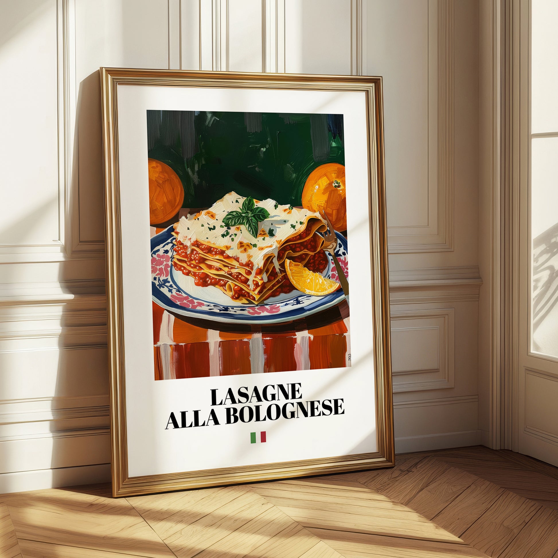 Lasagne alla Bolognese – Italian Pasta, Osteria Wall Art