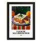 Lasagne alla Bolognese – Italian Pasta, Osteria Wall Art, in sleek black frame