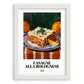 Lasagne alla Bolognese – Italian Pasta, Osteria Wall Art, placed in minimal white frame