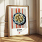 Jiaozi Dumplings – on Striped Tablecloth, Chinese Food Art