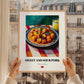 Sweet and Sour Pork – on Striped Tablecloth, Chinese Food Painting, styled in a charming Paris street view