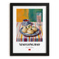 Xiao Long Bao – Colorful Oil Painting, Chinese Food Poster, in sleek black frame