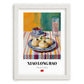 Xiao Long Bao – Colorful Oil Painting, Chinese Food Poster, placed in minimal white frame