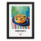 Chǎofàn – Oil Painting, Chinese Food Painting, in sleek black frame