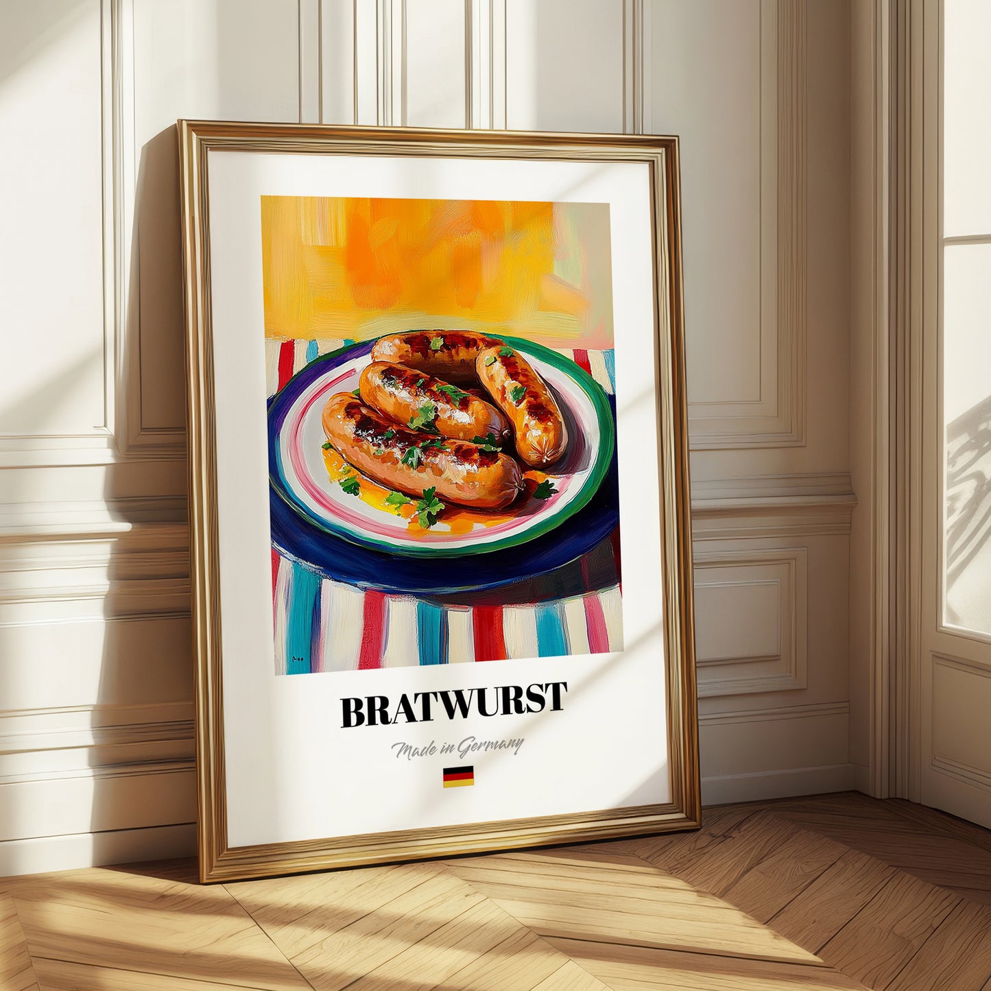Bratwurst – Art, German Food Poster