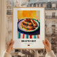 Bratwurst – Art, German Food Poster, styled in a charming Paris street view
