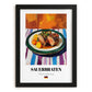 Sauerbraten – Art, German Food Painting, in sleek black frame