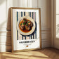 Sauerbraten – on Striped Tablecloth, German Food Art