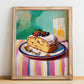 Stollen – Art, German Dessert Still Life, no-text version framed in wood