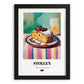 Stollen – Art, German Dessert Still Life, in sleek black frame