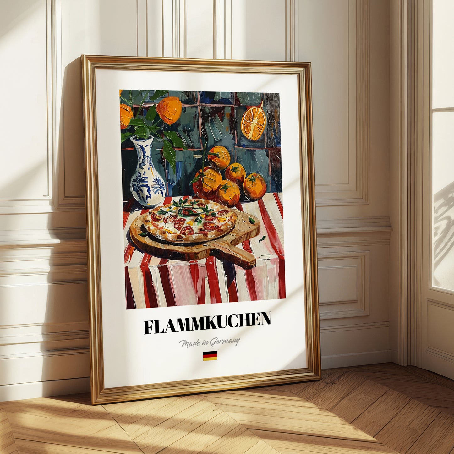 Flammkuchen – Art, German Food Wall Decor