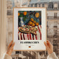 Flammkuchen – Art, German Food Wall Decor, styled in a charming Paris street view