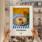 Ensaimada – Colorful Oil Painting, Spanish Pastry Wall Decor, styled in a charming Paris street view