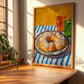 Ensaimada – Colorful Oil Painting, Spanish Pastry Wall Decor, clean layout with no caption