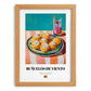 Buñuelos de Viento – Art, Spanish Dessert Wall Print, set in oak frame