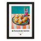 Buñuelos de Viento – Art, Spanish Dessert Wall Print, in sleek black frame
