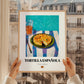 Tortilla Española – Art, Spanish Food Painting, styled in a charming Paris street view