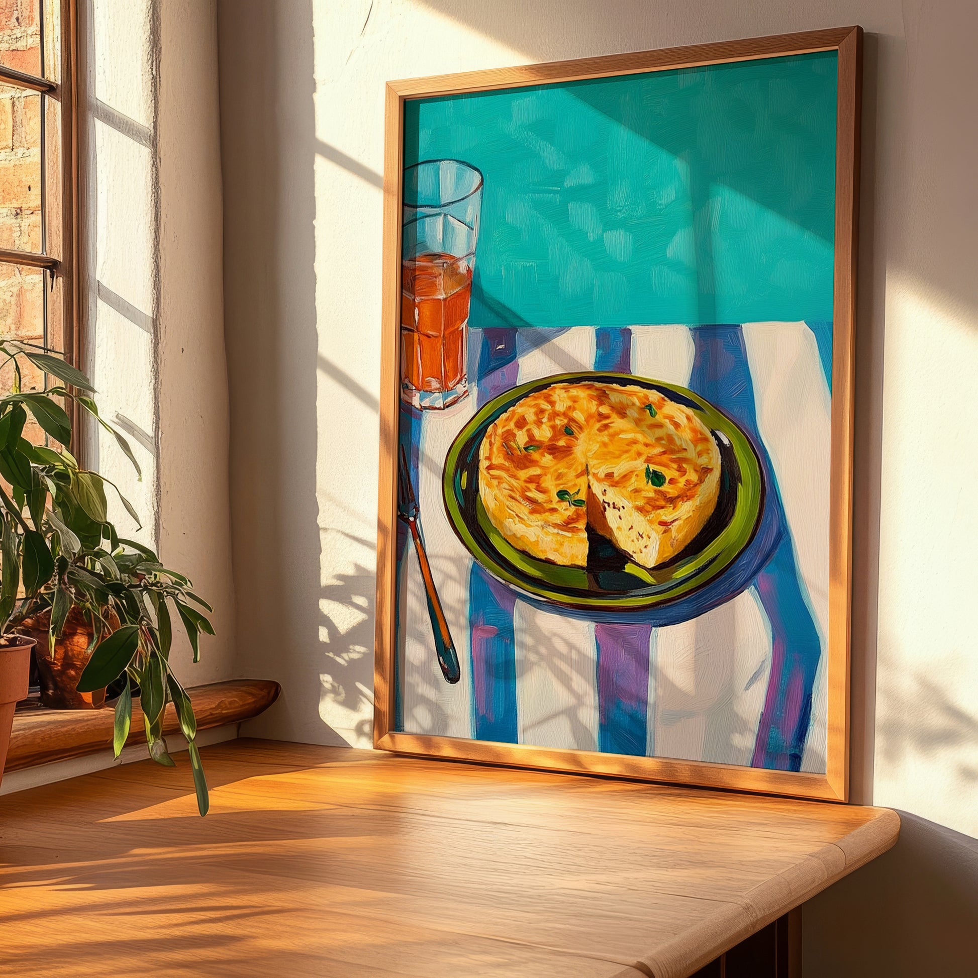 Tortilla Española – Art, Spanish Food Painting, clean layout with no caption