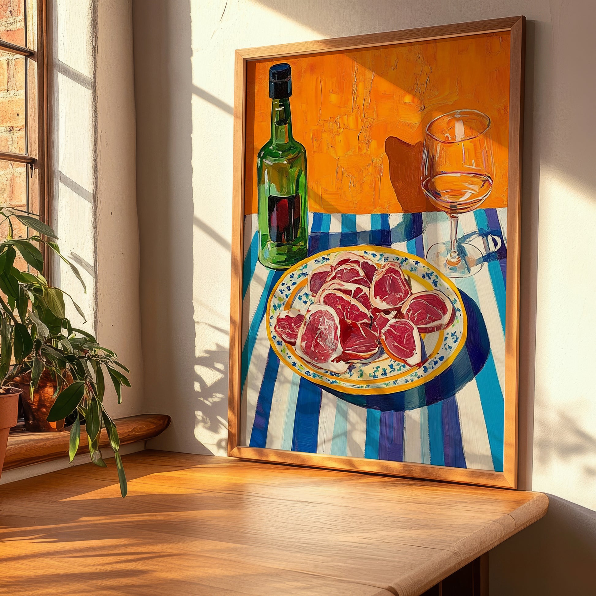 Jamón Ibérico – Art, Spanish Food Wall Art, clean layout with no caption