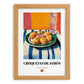 Croquetas de Jamón – Oil Painting, Spanish Food Art, set in oak frame