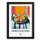 Croquetas de Jamón – Oil Painting, Spanish Food Art, in sleek black frame
