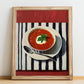 Gazpacho – Art, Spanish Food Wall Art, no-text version framed in wood