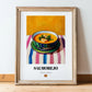 Salmorejo – Art, Spanish Food Illustration, in wooden frame leaning on the floor