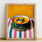 Salmorejo – Art, Spanish Food Illustration, no-text version framed in wood