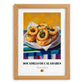 Bocadillo de Calamares – Oil Painting, Spanish Food Poster, set in oak frame