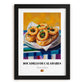 Bocadillo de Calamares – Oil Painting, Spanish Food Poster, in sleek black frame