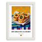 Bocadillo de Calamares – Oil Painting, Spanish Food Poster, placed in minimal white frame