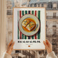 Bacalao al Pil Pil – on Striped Tablecloth, Spanish Food Wall Decor, styled in a charming Paris street view