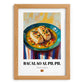 Bacalao al Pil Pil – Oil Painting, Spanish Food Poster, set in oak frame