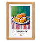 Leche Frita – Art, Spanish Dessert Illustration, set in oak frame