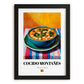 Cocido Montañés – Colorful Oil Painting, Spanish Food Still Life, in sleek black frame