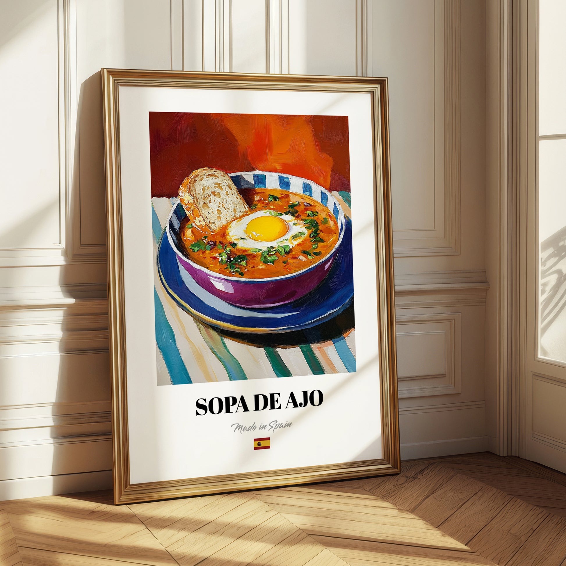 Sopa de Ajo – Art, Spanish Food Poster