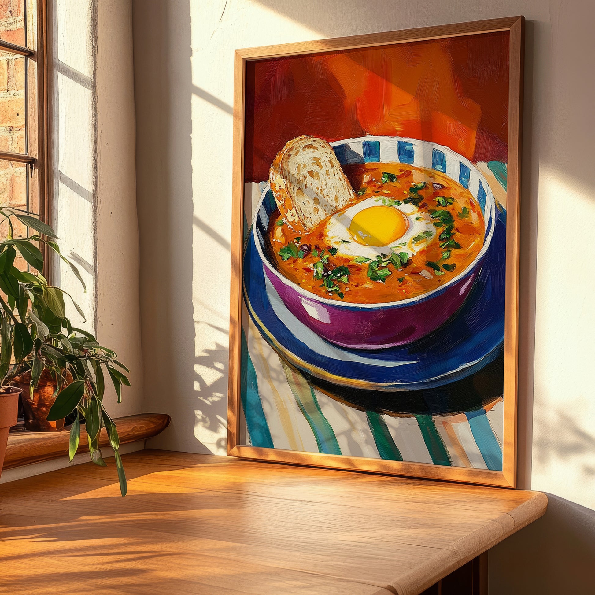 Sopa de Ajo – Art, Spanish Food Poster, clean layout with no caption