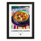 Caldereta de Langosta – Art, Spanish Food Poster, in sleek black frame